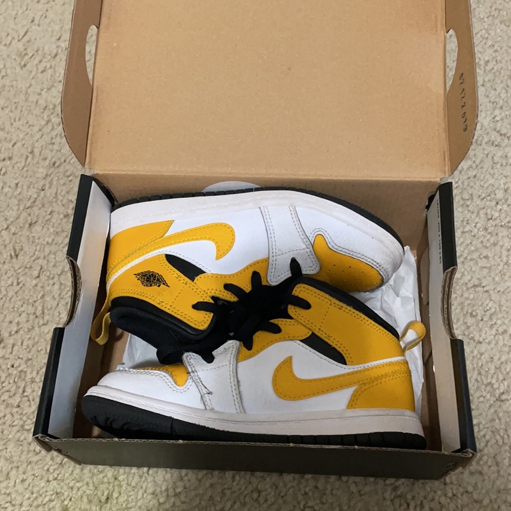 Jordan 1 mid toddler shoes for sale